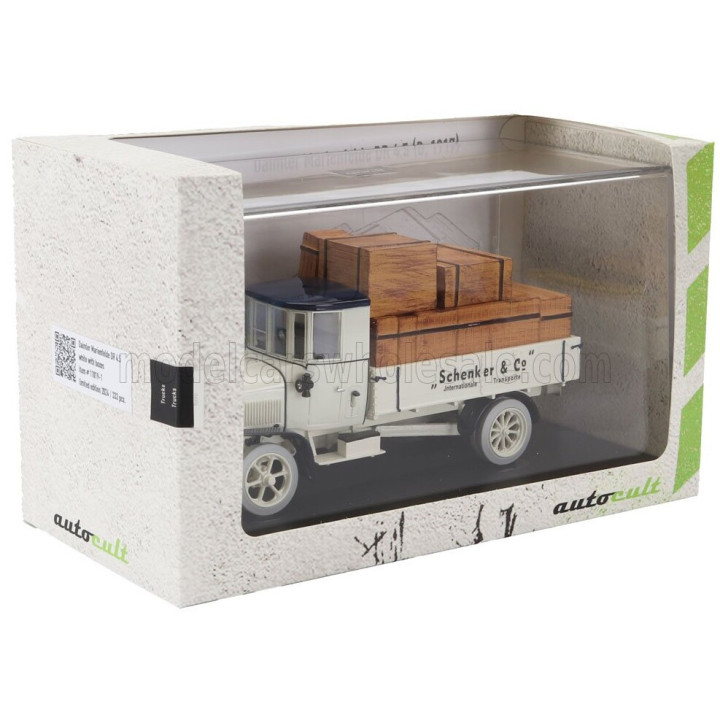 AUTOCULT DAIMLER TRUCK MARIENFELDE DR 4.5 GERMANY 1917 - WHITE BROWN 1/43