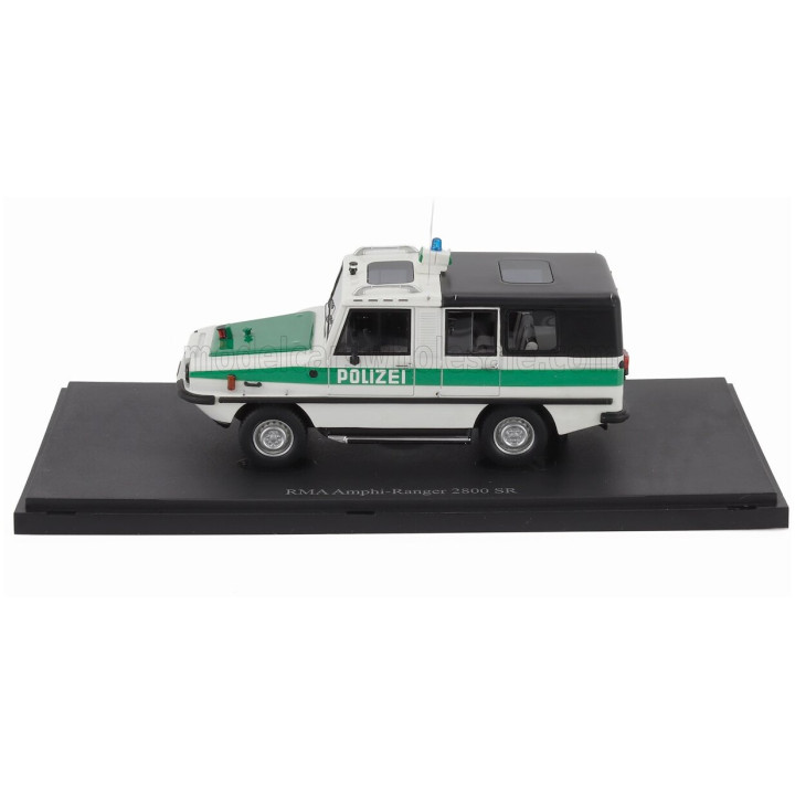 AUTOCULT RMA AMPHI (ANFIBIO) RANGER 2800 SR POLIZEI GERMANY 1985 - WHITE GREEN 1/43