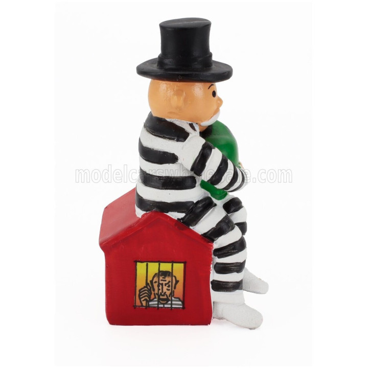 AUTOWORLD CHEVROLET PANEL DELIVERY POLICE WITH Mr. MONOPOLY FIGURE 1948 - 2 TONE BLUE WHITE 1/18