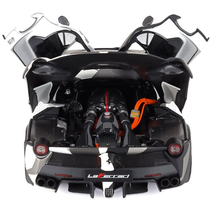BBR MODELS FERRARI LAFERRARI 2013 - POLIFOAM PACK - WHITE CAMOUFLAGE 1/18