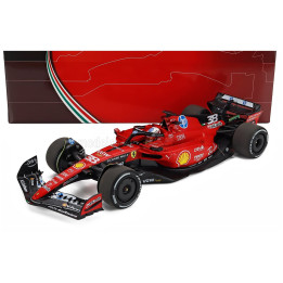 BBR MODELS FERRARI F1 SF-23 TEAM SCUDERIA FERRARI HP N 38 TEST FIORANO 2025 GUANYU ZHOU - POLYFOAM PACKAGING - RED BLACK 1/18