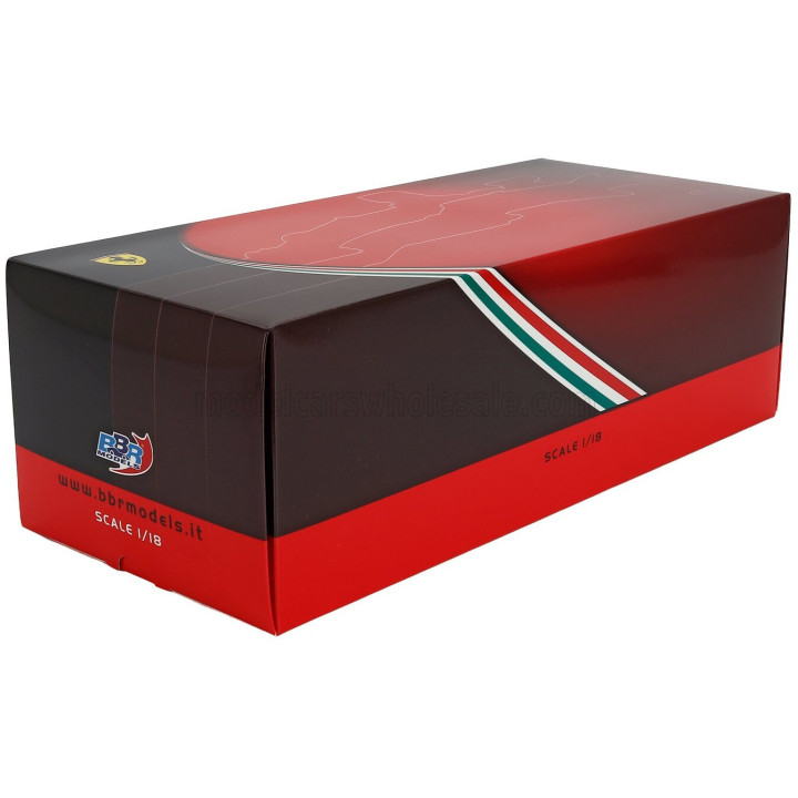 BBR MODELS FERRARI F1 SF-23 TEAM SCUDERIA FERRARI HP N 38 TEST FIORANO 2025 GUANYU ZHOU - POLYFOAM PACKAGING - RED BLACK 1/18