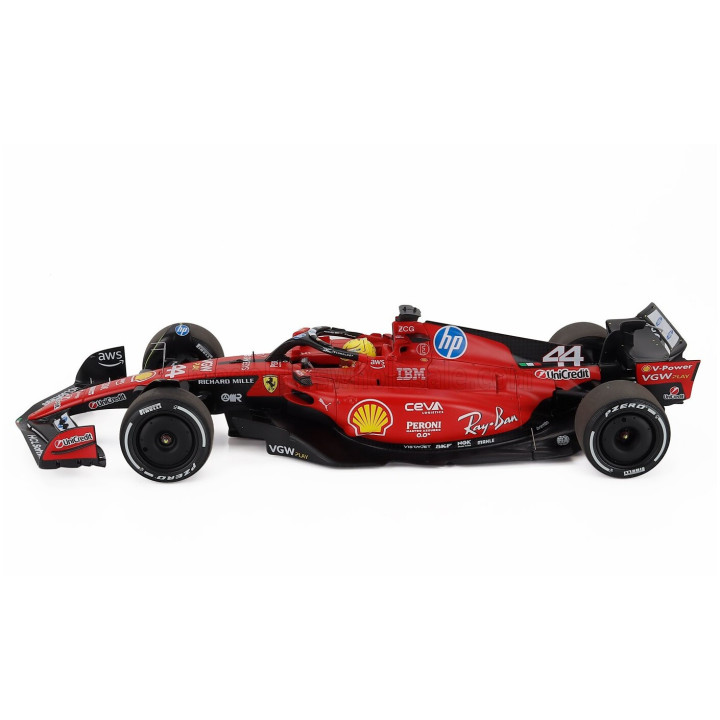 BBR MODELS FERRARI F1 SF-23 TEAM SCUDERIA FERRARI HP N 44 TEST FIORANO 2025 LEWIS HAMILTON - POLYFOAM PACKAGING - RED BLACK 1/18