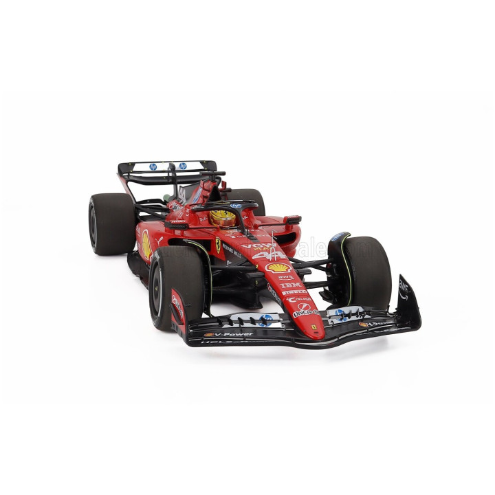 BBR MODELS FERRARI F1 SF-23 TEAM SCUDERIA FERRARI HP N 44 TEST FIORANO 2025 LEWIS HAMILTON - POLYFOAM PACKAGING - RED BLACK 1/18