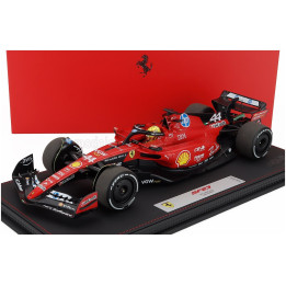 BBR MODELS FERRARI F1 SF-23 TEAM SCUDERIA FERRARI HP N 44 TEST FIORANO 2025 LEWIS HAMILTON - CON VETRINA - WITH SHOWCASE - RED