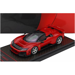 BBR MODELS FERRARI F80 2024 - SILVER RIMS - ROSSO CORSA - RED BLACK 1/43