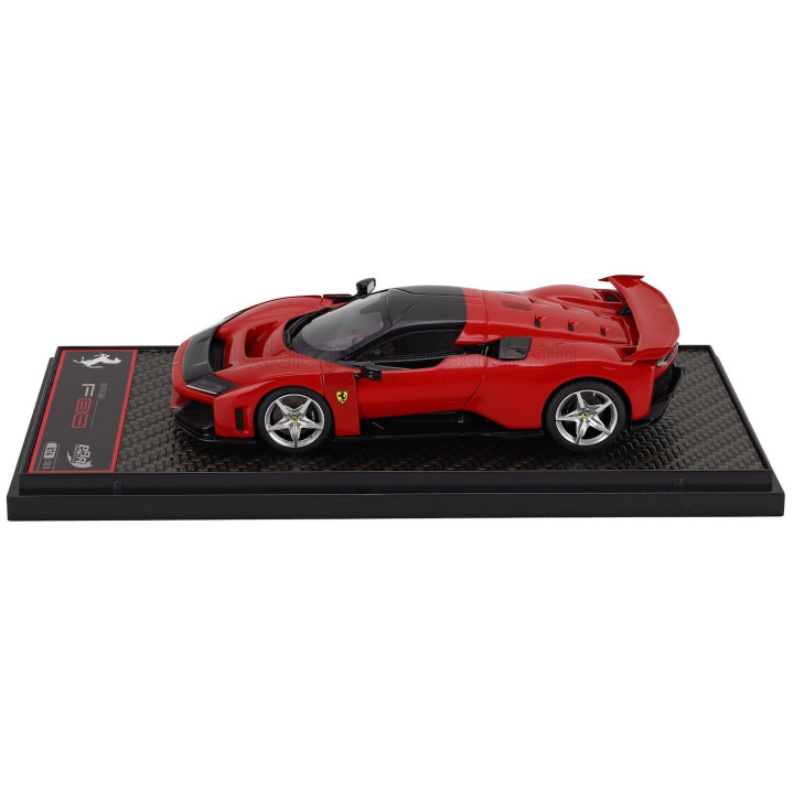 BBR MODELS FERRARI F80 2024 - SILVER RIMS - ROSSO CORSA - RED BLACK 1/43