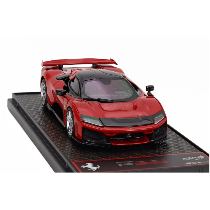 BBR MODELS FERRARI F80 2024 - SILVER RIMS - ROSSO CORSA - RED BLACK 1/43