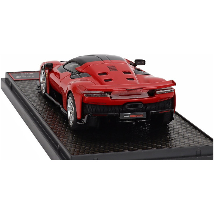 BBR MODELS FERRARI F80 2024 - SILVER RIMS - ROSSO CORSA - RED BLACK 1/43