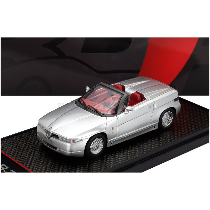 BBR MODELS ALFA ROMEO RZ ZAGATO ROADSTER 1989 - ARGENTO - SILVER 1/43
