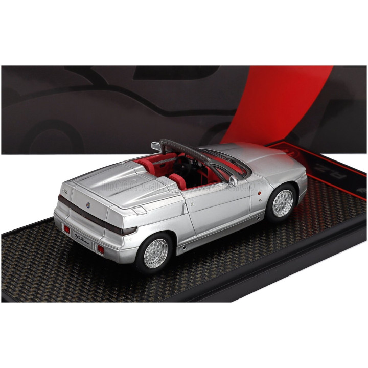 BBR MODELS ALFA ROMEO RZ ZAGATO ROADSTER 1989 - ARGENTO - SILVER 1/43