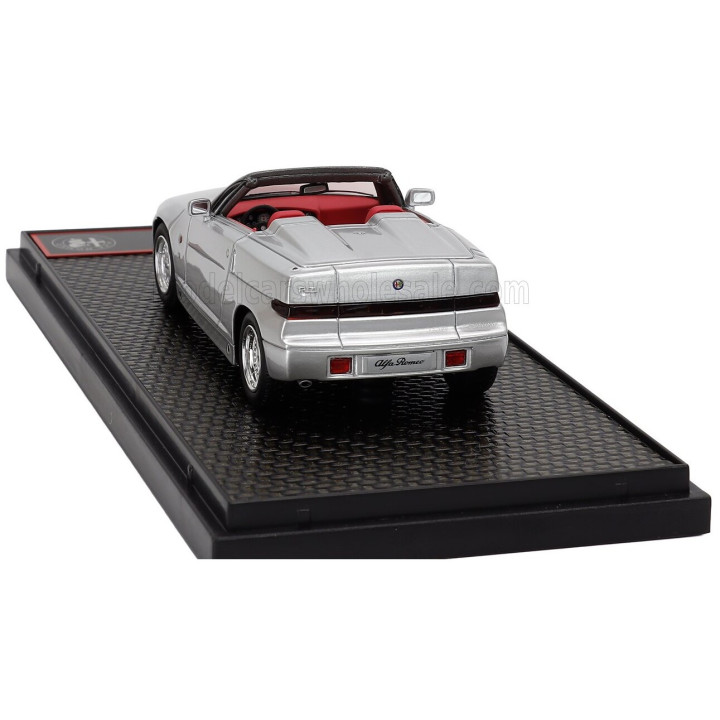 BBR MODELS ALFA ROMEO RZ ZAGATO ROADSTER 1989 - ARGENTO - SILVER 1/43