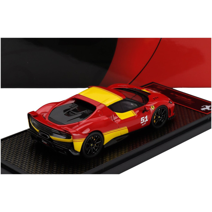 BBR MODELS FERRARI 296 SPECIALE N 51 (499P 24h LE MANS LIVERY) 2025 - RED YELLOW 1/43