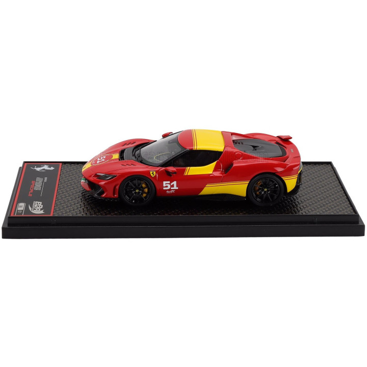 BBR MODELS FERRARI 296 SPECIALE N 51 (499P 24h LE MANS LIVERY) 2025 - RED YELLOW 1/43
