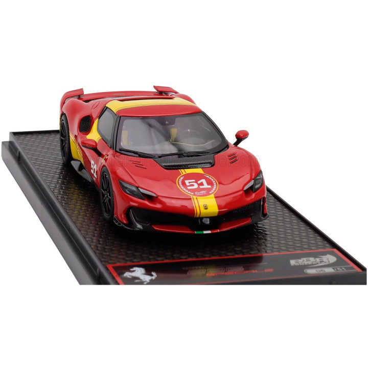 BBR MODELS FERRARI 296 SPECIALE N 51 (499P 24h LE MANS LIVERY) 2025 - RED YELLOW 1/43