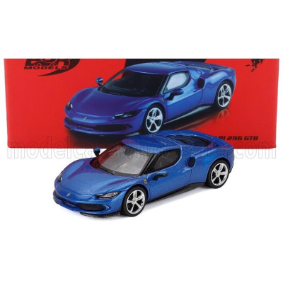BBR MODELS FERRARI 296 GTB 2024 - BLU CORSA - BLUE 1/64