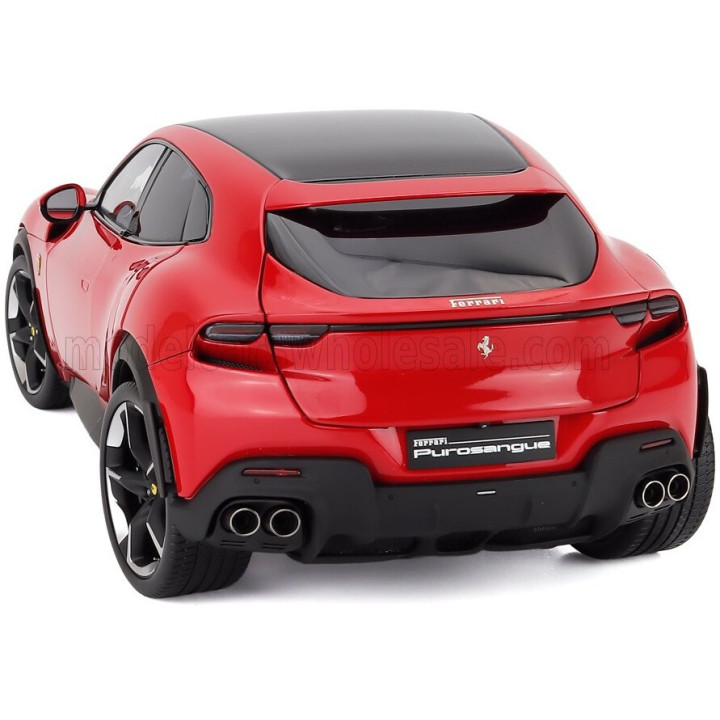 BBR MODELS FERRARI PUROSANGUE SUV 2022 - POLYFOAM PACKAGING - ROSSO CORSA - RED 1/18