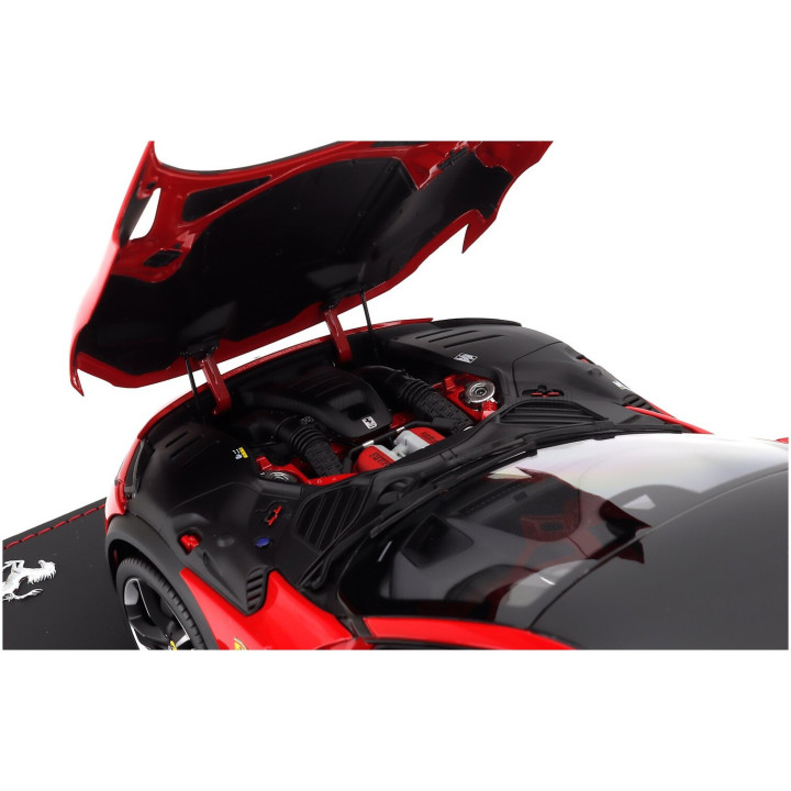 BBR MODELS FERRARI PUROSANGUE SUV 2022 - CON VETRINA - WITH SHOWCASE - ROSSO CORSA - RED 1/18