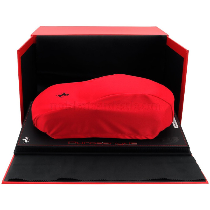 BBR MODELS FERRARI PUROSANGUE SUV 2022 - CON VETRINA - WITH SHOWCASE - ROSSO CORSA - RED 1/18