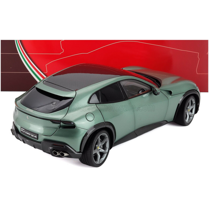 BBR MODELS FERRARI PUROSANGUE SUV 2022 - POLYFOAM PACKAGING - VERDE DORA - GREEN 1/18