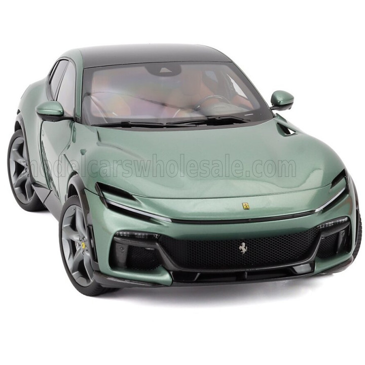 BBR MODELS FERRARI PUROSANGUE SUV 2022 - POLYFOAM PACKAGING - VERDE DORA - GREEN 1/18