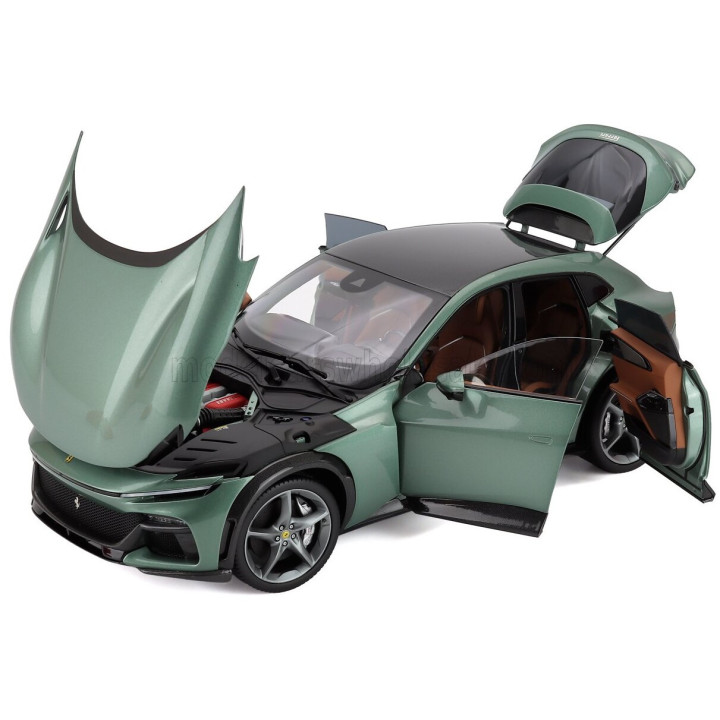 BBR MODELS FERRARI PUROSANGUE SUV 2022 - POLYFOAM PACKAGING - VERDE DORA - GREEN 1/18