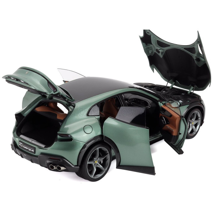 BBR MODELS FERRARI PUROSANGUE SUV 2022 - POLYFOAM PACKAGING - VERDE DORA - GREEN 1/18