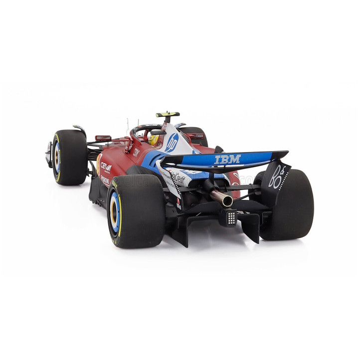BBR MODELS FERRARI F1 SF-25 TEAM SCUDERIA FERRARI HP N 44 MIAMI GP 2025 LEWIS HAMILTON - POLYFOAM PACKAGING - RED BLUE WHITE