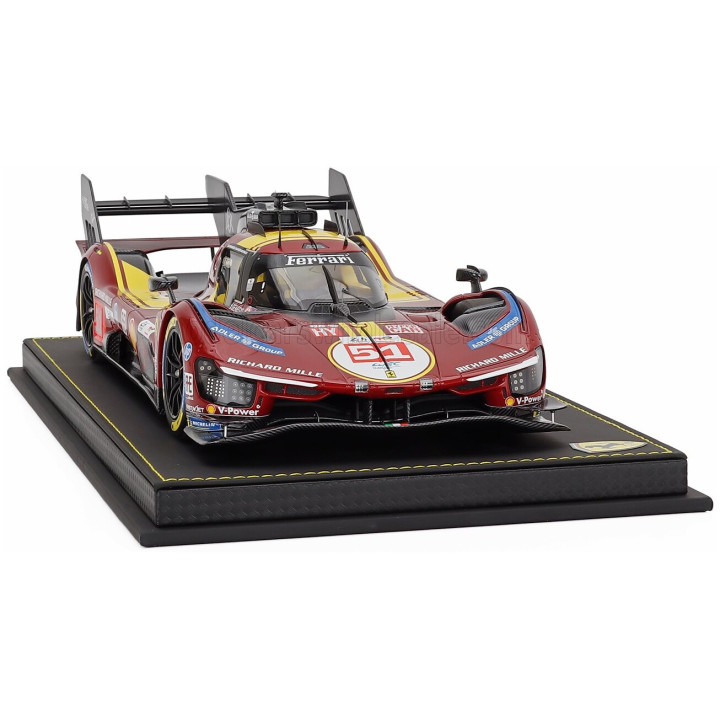 BBR MODELS FERRARI 499P 3.0L TURBO V6 TEAM FERRARI AF CORSE N 51 3rd 24h LE MANS 2025 ALESSANDRO PIER GUIDI - JAMES CALADO