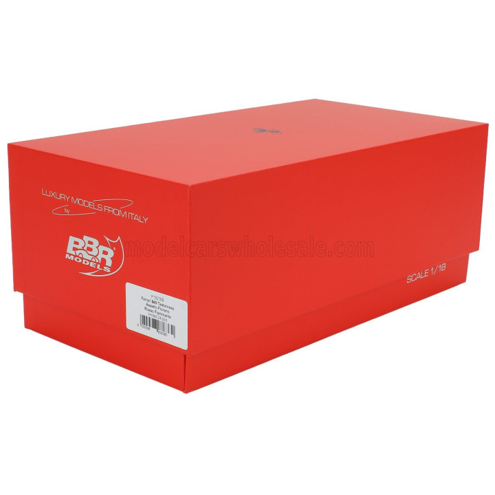 BBR MODELS FERRARI 849 TESTAROSSA ASSETTO FIORANO 2025 - CON VETRINA - WITH SHOWCASE - ROSSO FIAMMANTE - RED WHITE 1/18