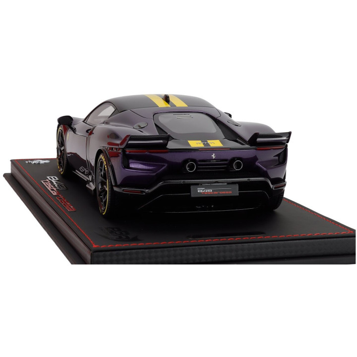 BBR MODELS FERRARI 849 TESTAROSSA ASSETTO FIORANO 2025 - CON VETRINA - WITH SHOWCASE - VIOLA HONG KONG - PURPLE YELLOW 1/18