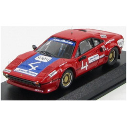 BEST MODEL FERRARI 308 GTB COUPE N 4 DAYTONA 1978 MALLET - ROMOLOTTI - BONDURANT - RED 1/43