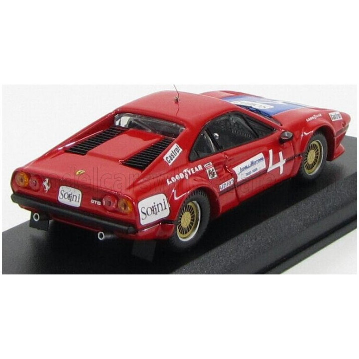 BEST MODEL FERRARI 308 GTB COUPE N 4 DAYTONA 1978 MALLET - ROMOLOTTI - BONDURANT - RED 1/43