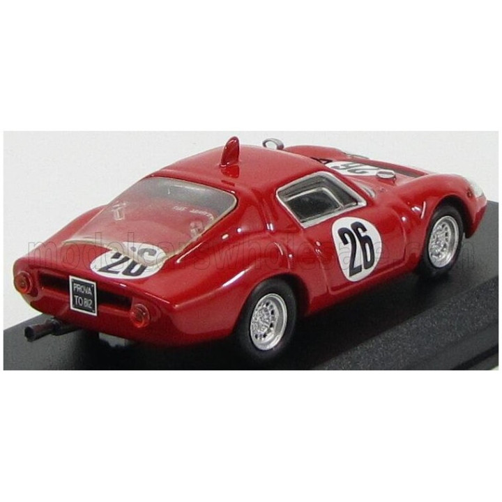 BEST MODEL FIAT ABARTH OT 1300 N 26 TRENTO-BONDONE 1968 A.KROHE - RED 1/43