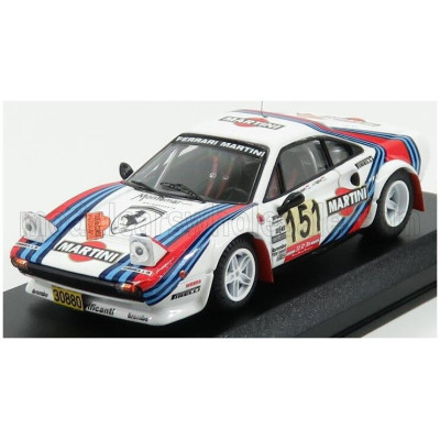 BEST MODEL FERRARI 308 GTB TEAM MARTINI RACING Gr.4 N 151 HISTORIQUE RALLY TOUR DE CORSE 2011 AGHINA - RUPERT - WHITE BLUE RED