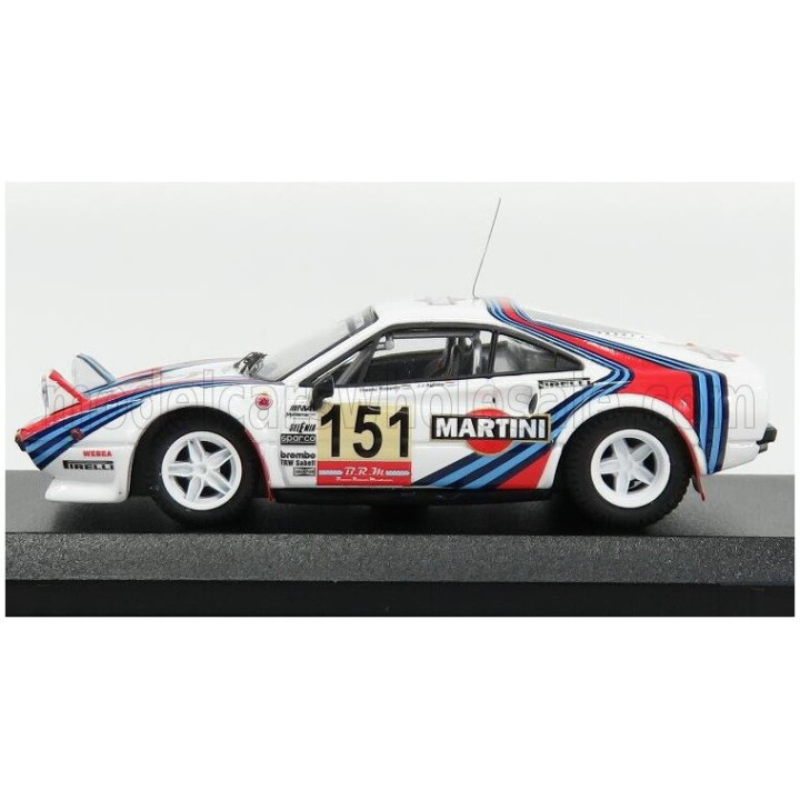 BEST MODEL FERRARI 308 GTB TEAM MARTINI RACING Gr.4 N 151 HISTORIQUE RALLY TOUR DE CORSE 2011 AGHINA - RUPERT - WHITE BLUE RED