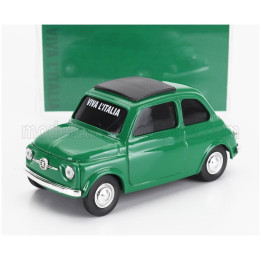 BRUMM FIAT 500 1965 - VIVA L'ITALIA - GIORNATA DELL' UNITA' NAZIONALE E DELLE FORZE ARMATE - GREEN 1/43