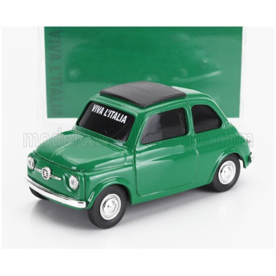 BRUMM FIAT 500 1965 - VIVA L'ITALIA - GIORNATA DELL' UNITA' NAZIONALE E DELLE FORZE ARMATE - GREEN 1/43