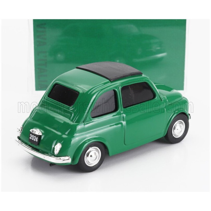 BRUMM FIAT 500 1965 - VIVA L'ITALIA - GIORNATA DELL' UNITA' NAZIONALE E DELLE FORZE ARMATE - GREEN 1/43