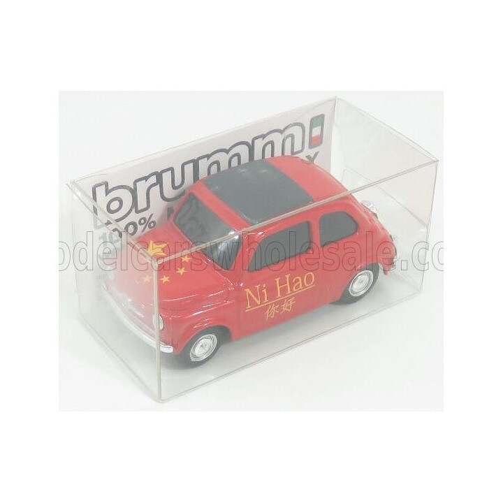 BRUMM FIAT 500 BRUMS CINA NI HAO 2018 - RED 1/43