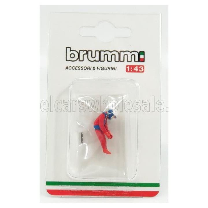 BRUMM FIGURES DIDIER PIRONI FOR FERRARI 126C2 F1 - RED 1/43