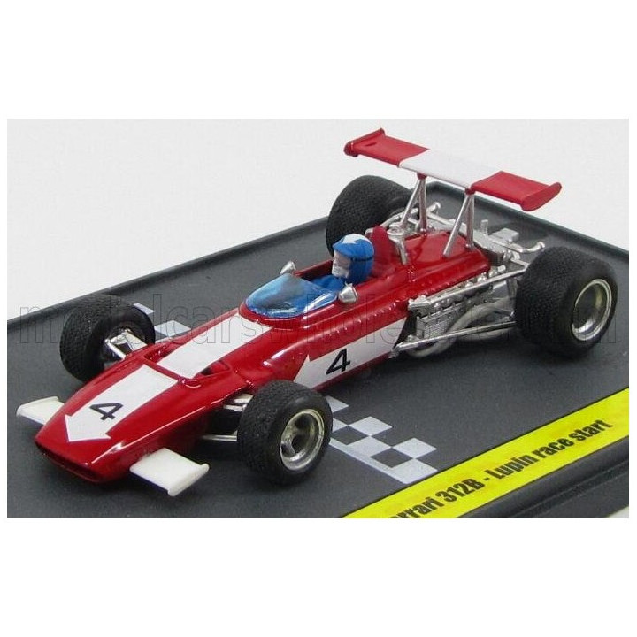 BRUMM FERRARI F1 312B N 4 LUPIN RACE START 1970 - RED WHITE 1/43