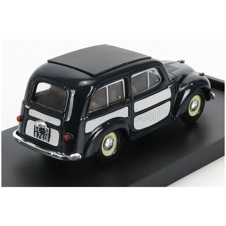 BRUMM FIAT 500C BELVEDERE CHIUSA 1951 - BLUE GREY 1/43