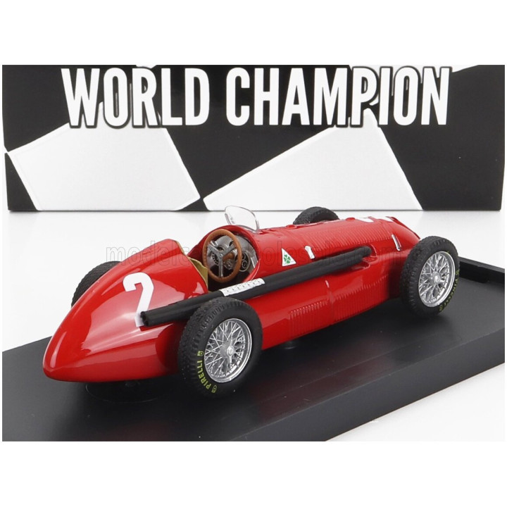 BRUMM ALFA ROMEO F1 158 N 2 WORLD CHAMPION WINNER BRITISH GP NINO FARINA 1950 - RED 1/43