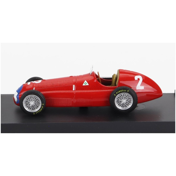 BRUMM ALFA ROMEO F1 158 N 2 WORLD CHAMPION WINNER BRITISH GP NINO FARINA 1950 - RED 1/43