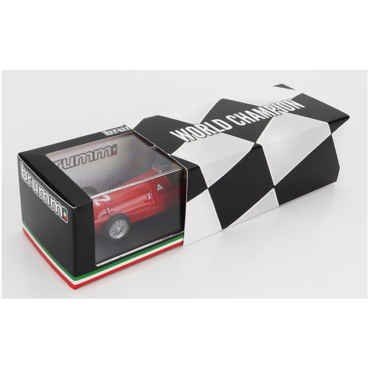 BRUMM ALFA ROMEO F1 158 N 2 WORLD CHAMPION WINNER BRITISH GP NINO FARINA 1950 - RED 1/43