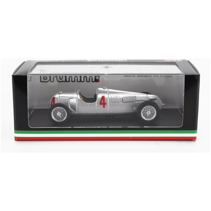 BRUMM AUTO UNION F1 TIPO C N 4 WORLD CHAMPION NURBURGRING GP 1936 BERND ROSEMAYER - SILVER 1/43