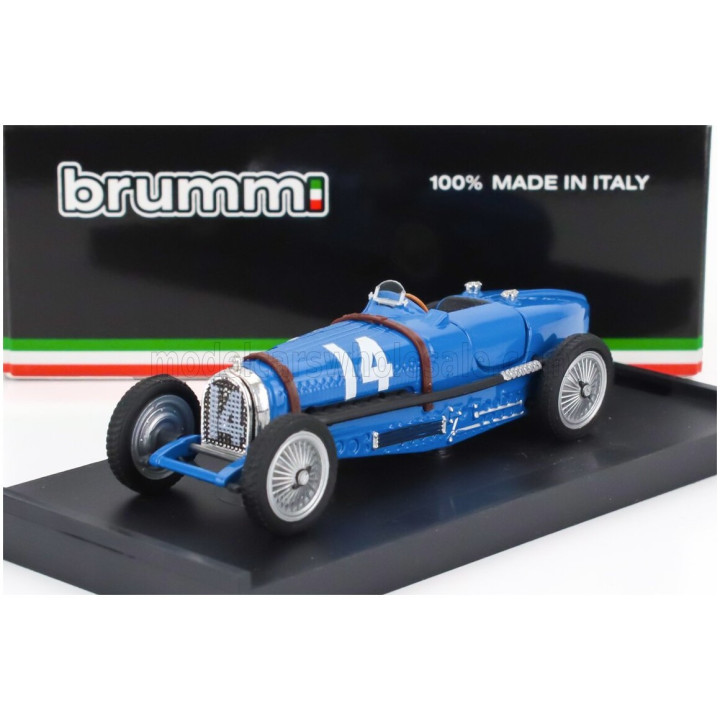 BRUMM BUGATTI F1 TIPO 59 N 14 FRANCE GP 1934 TAZIO NUVOLARI - BLUETTE 1/43