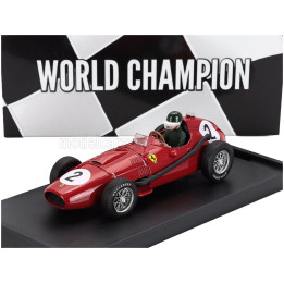 BRUMM FERRARI F1 DINO 246 N 2 WORLD CHAMPION 2nd BRITISH GP 1958 MIKE HAWTHORN - WITH DRIVER FIGURE - RED 1/43