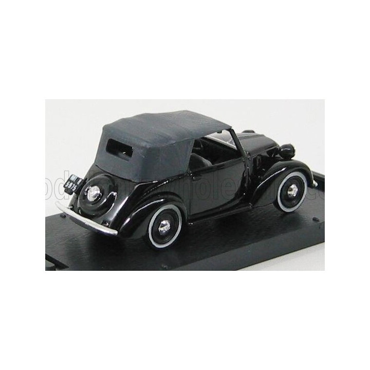 BRUMM FIAT 508C 1100 CABRIOLET 1937 CLOSED - BLACK 1/43